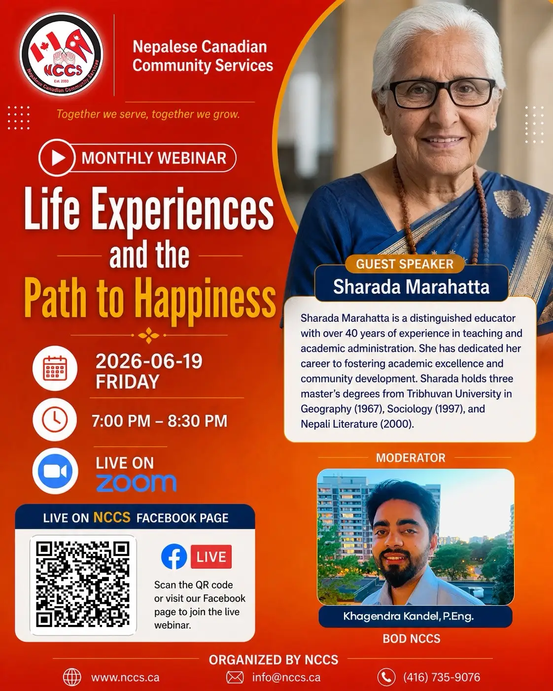 Join Us for Our Monthly Webinar: Life Experiences and the Path to Happiness