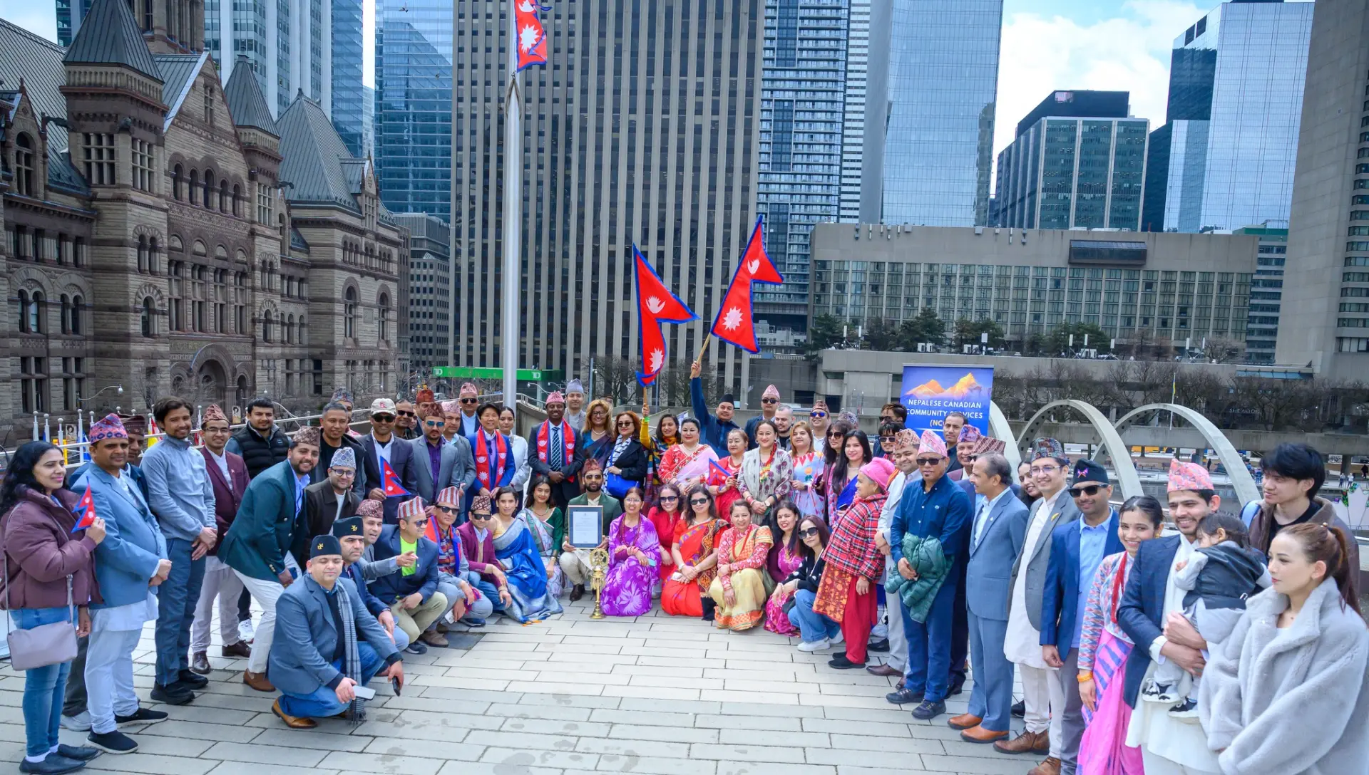 Nepal Flag Raising Ceremony: Celebrating New Year 2083