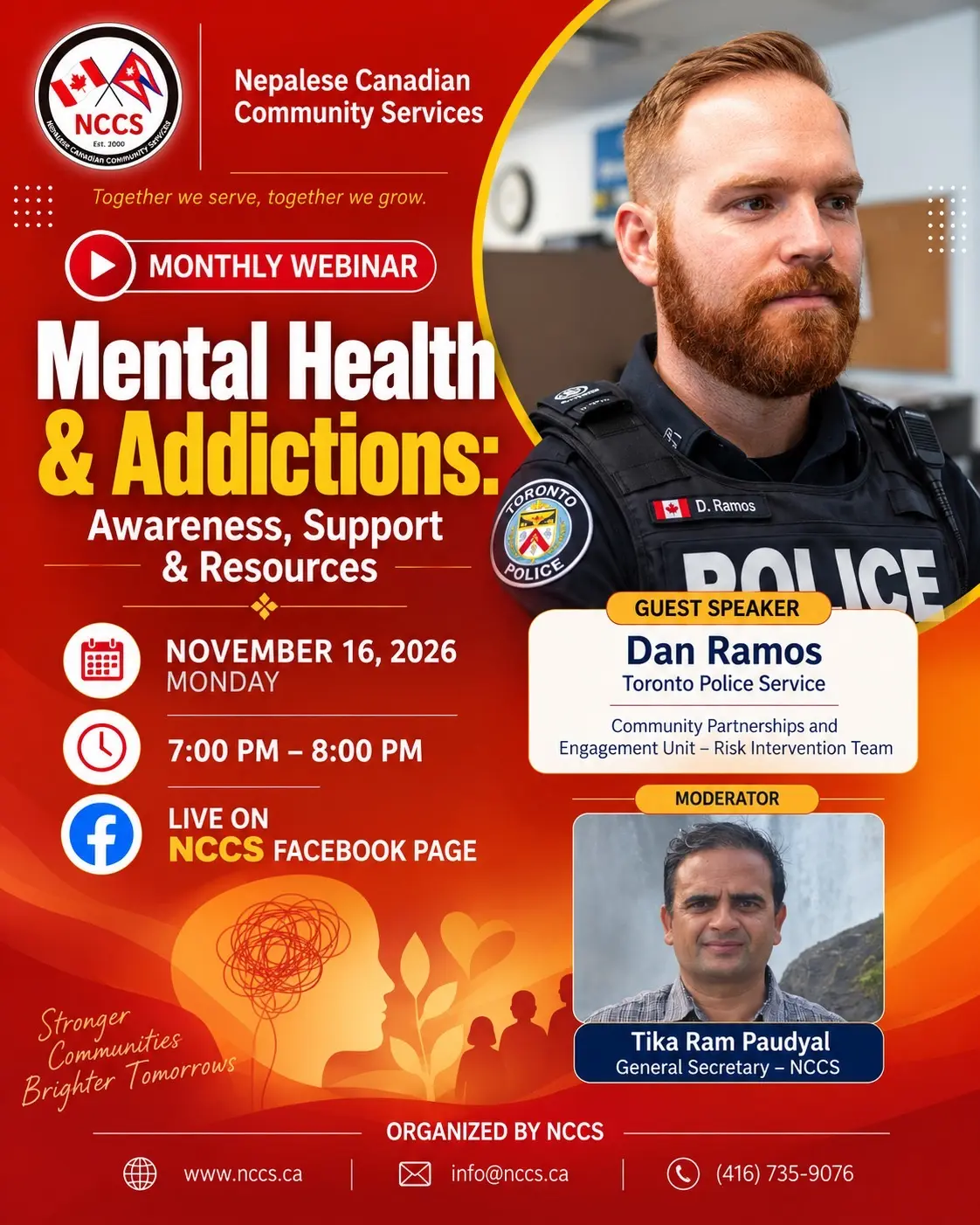 Mental Health & Addictions Support in Partnership with Toronto Police